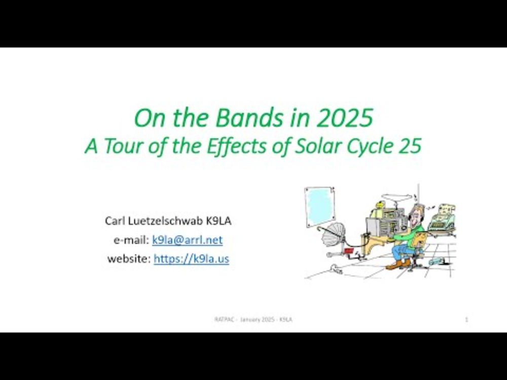 On Bands with K9LA- A tour of Effects of Solar Cycle Cycle 25 ~ 1/22/2025