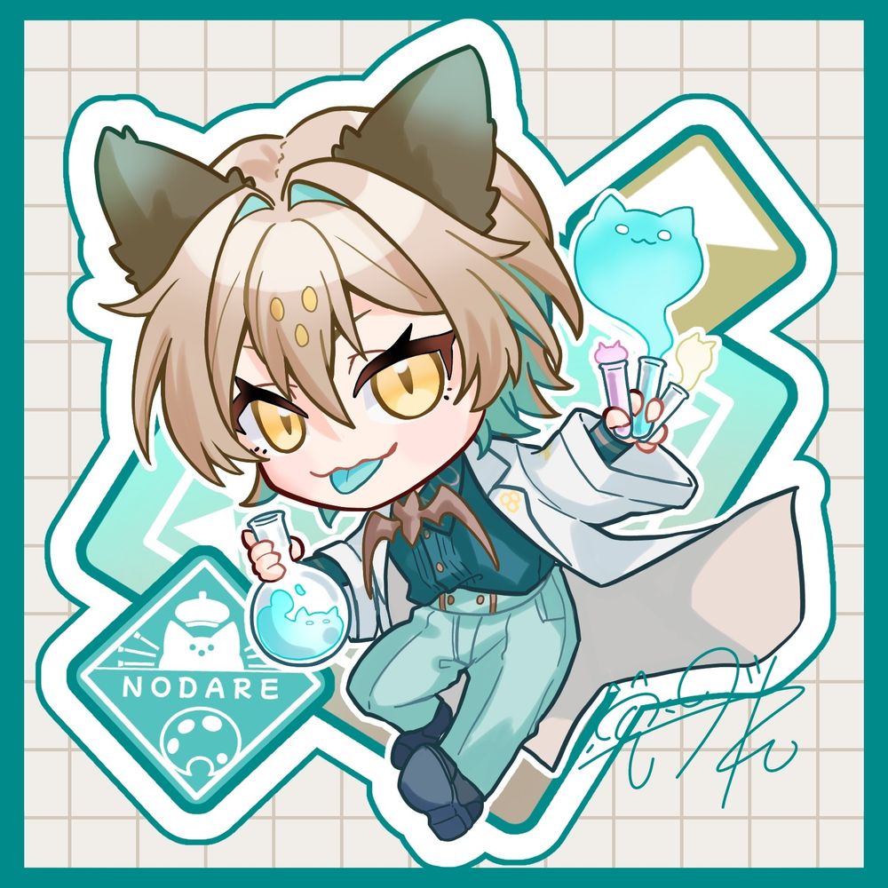 代理キャラ(仮)のネコミヤくん
チョコミントイメージ