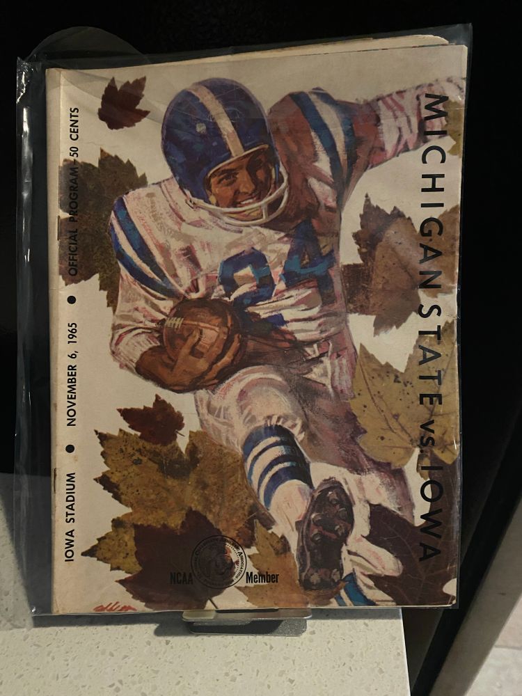 1965 Michigan State at Iowa program