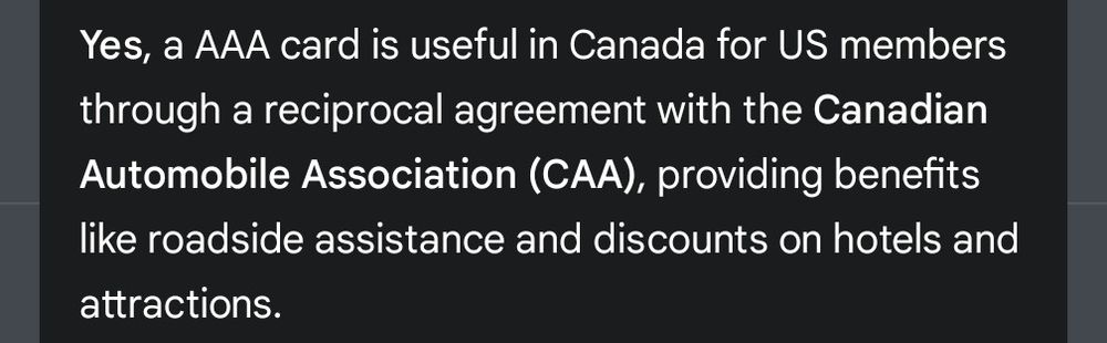 Yes, a AAA card is useful in Canada for US members through a reciprocal agreement with the Canadian Automobile Association (CAA), providing benefits like roadside assistance and discounts on hotels and attractions.