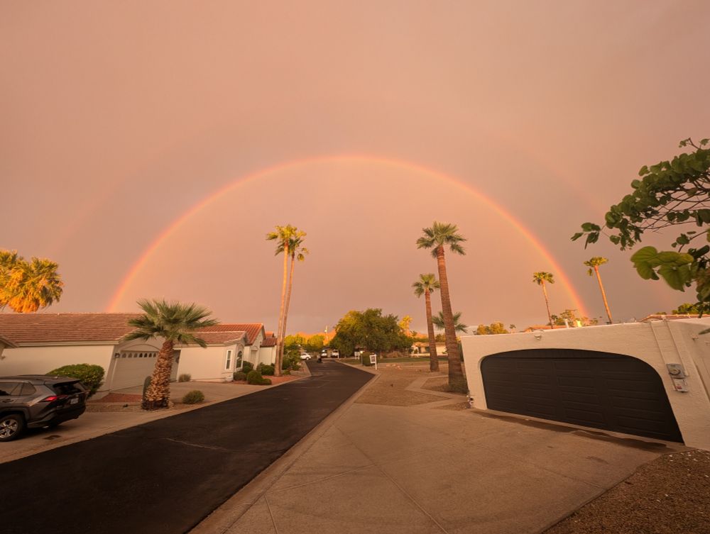 Double rainbow in Phoenix 