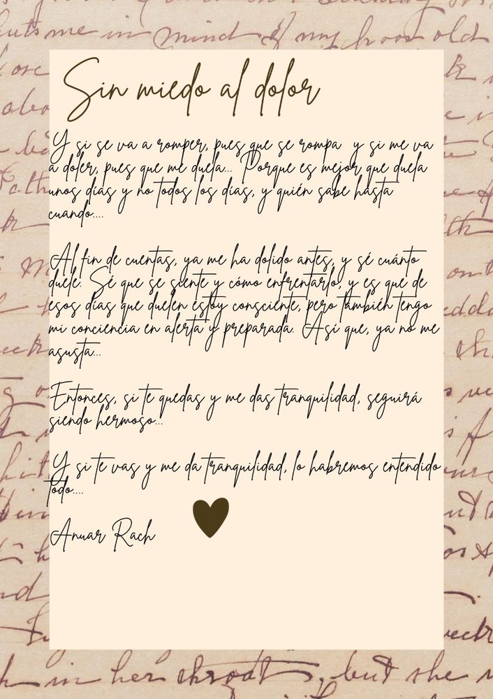 #SinMiedoAlDolor Escrito es mí terapia...🤓