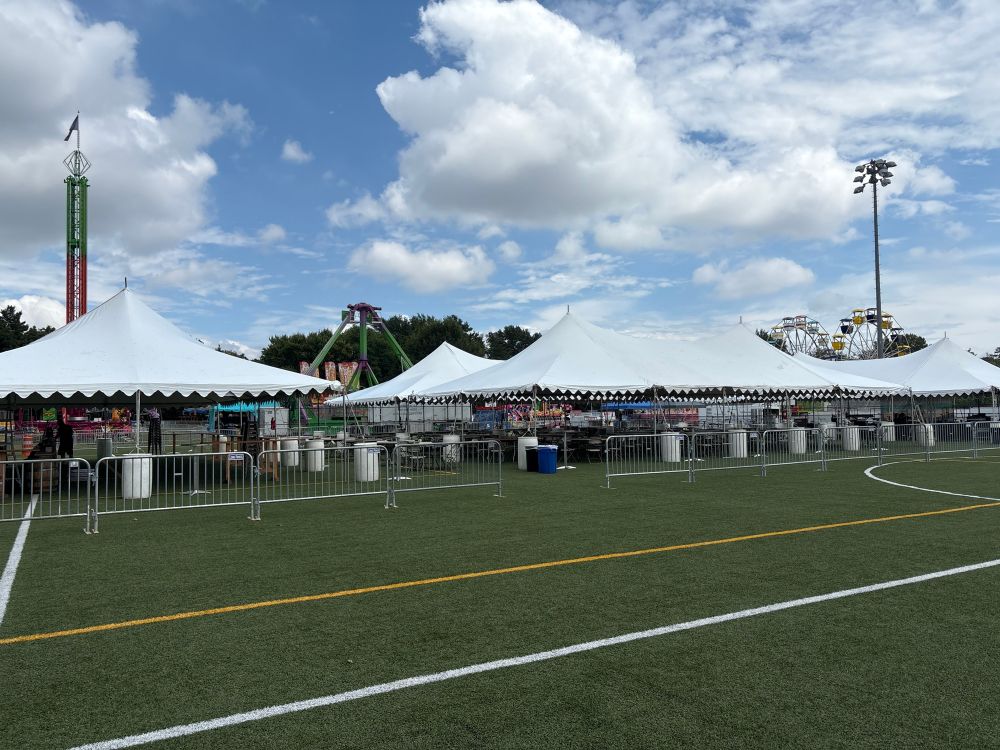 Wide angle of the Arlington County Beer Garden & Main Stage