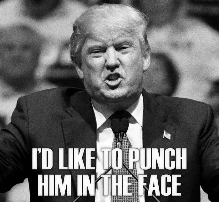dump - I'd like to punch him in the face, so smug