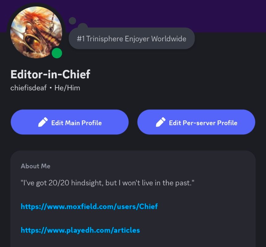 My Discord profile