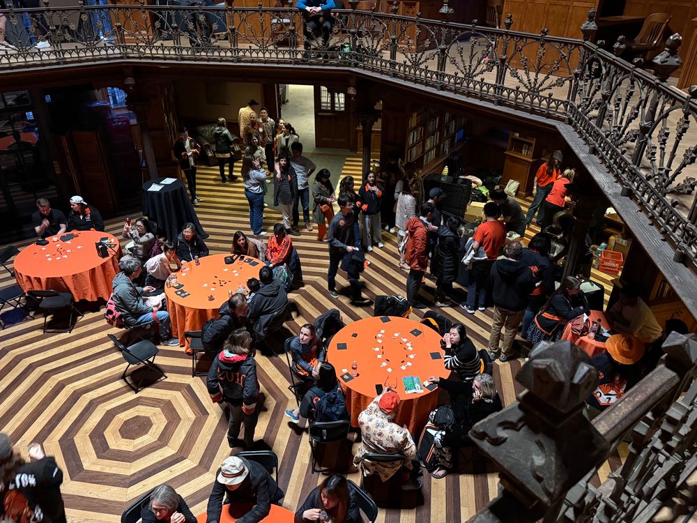 Aerial view of the Orange and Black Oasis