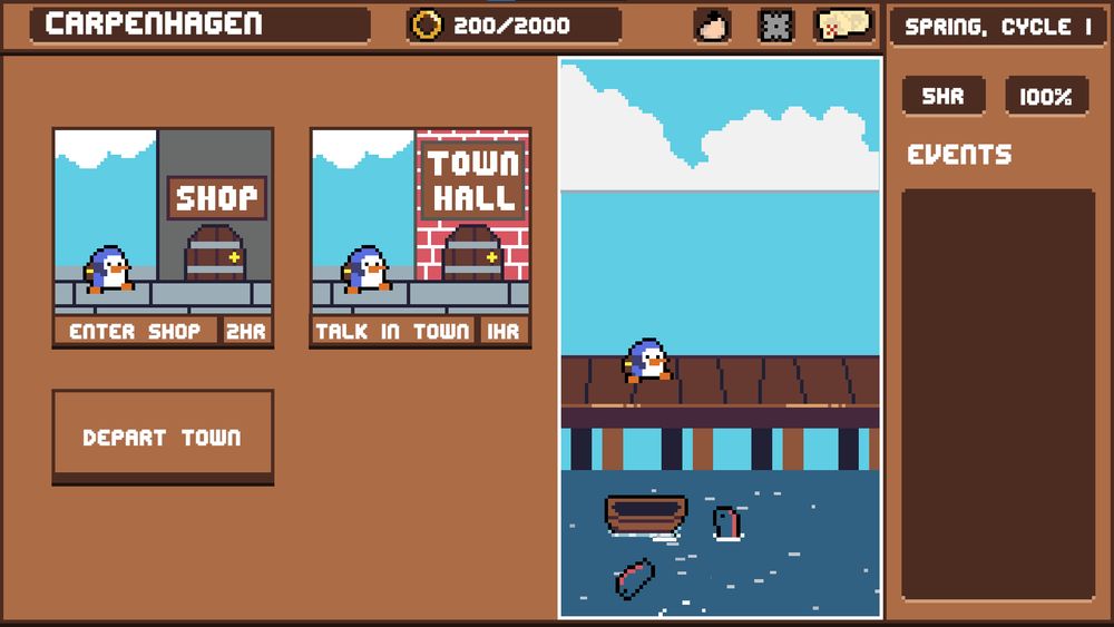 Dreamer's Canal town gameplay screen