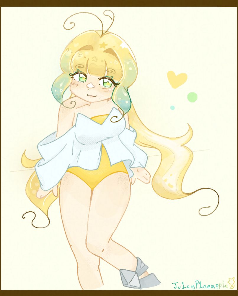 sugarfly cookie, drawn in a more humanoid form from cookie run kingdom
