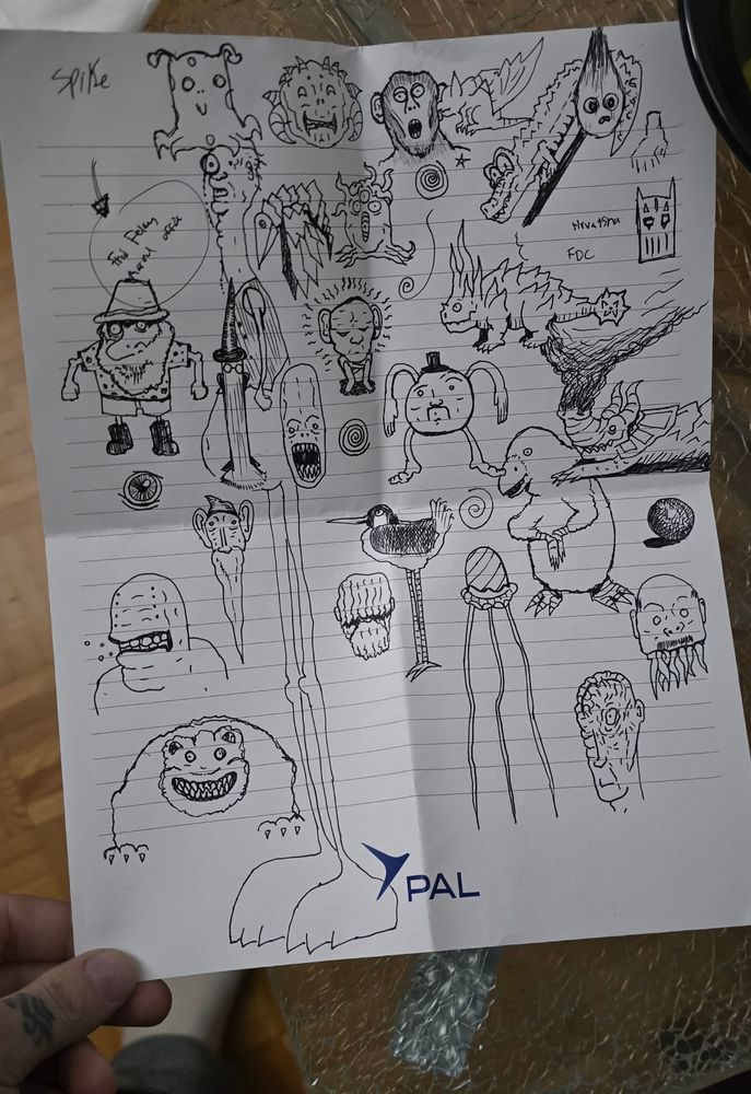 Bunch of doodles of some freaks