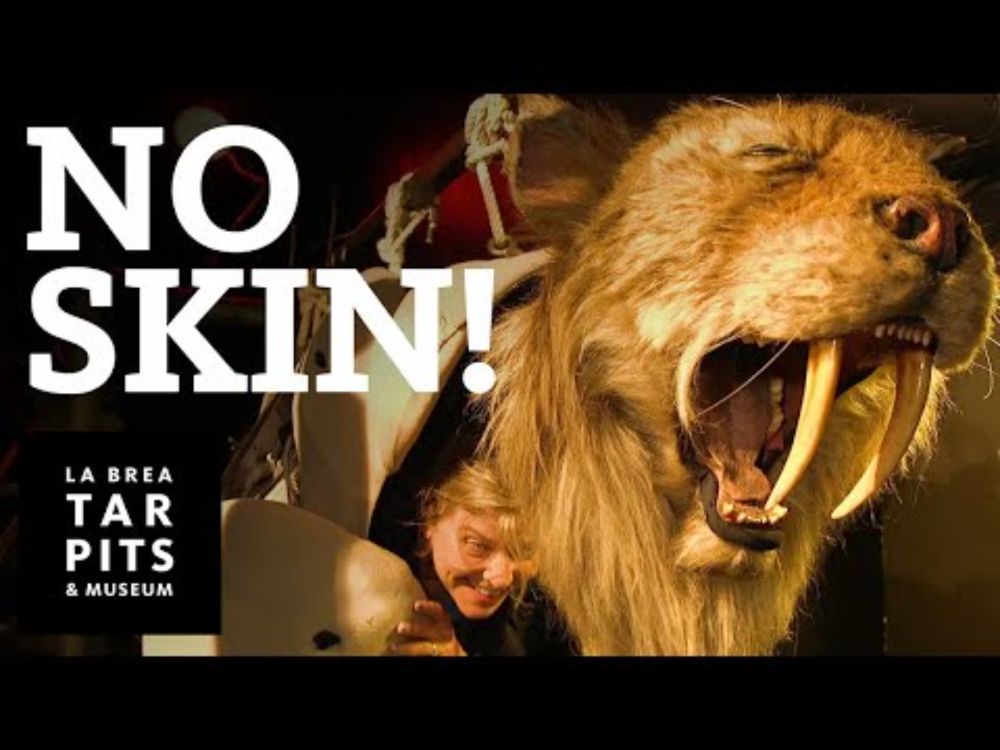 Inside a Real Life Animatronic! #TarPits #LA #california #animatronics #puppet