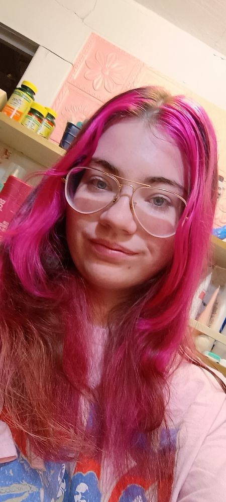 Me with pink hair!