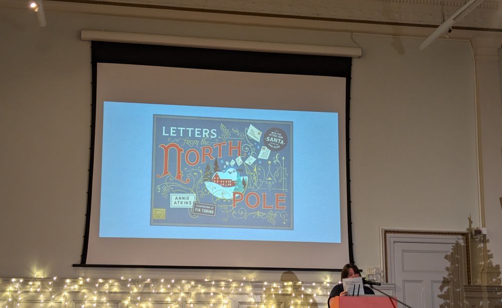 Letters to the North Pole by Annir Atkins and Fia Tobing - book cover on screen.