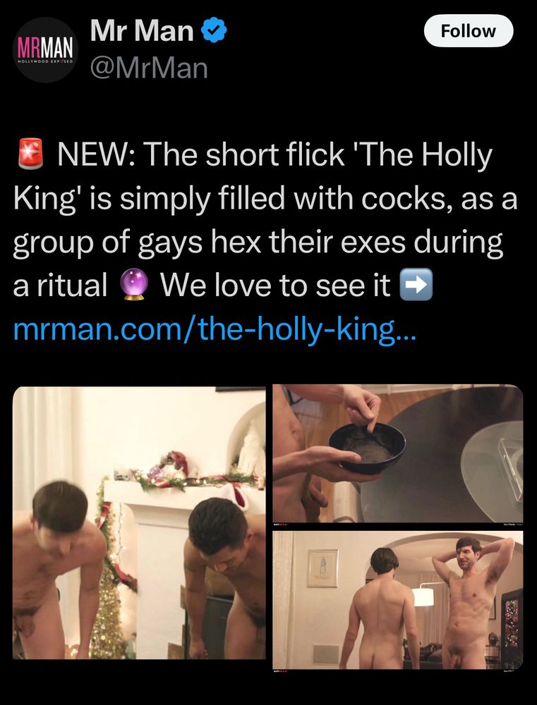 Mr. Man post on The Holly King feat my dick  