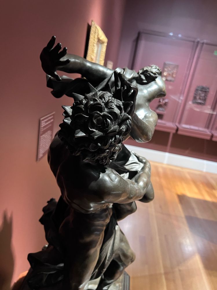 Pluto and Proserpine, late 17th century-early 18th century
After Gian Lorenzo Bernini (Italian, 1598-1680)

The small bronze sculpture depicts the abduction of Proserpina, who is seized and taken to the underworld by the god Pluto. She is not into it.