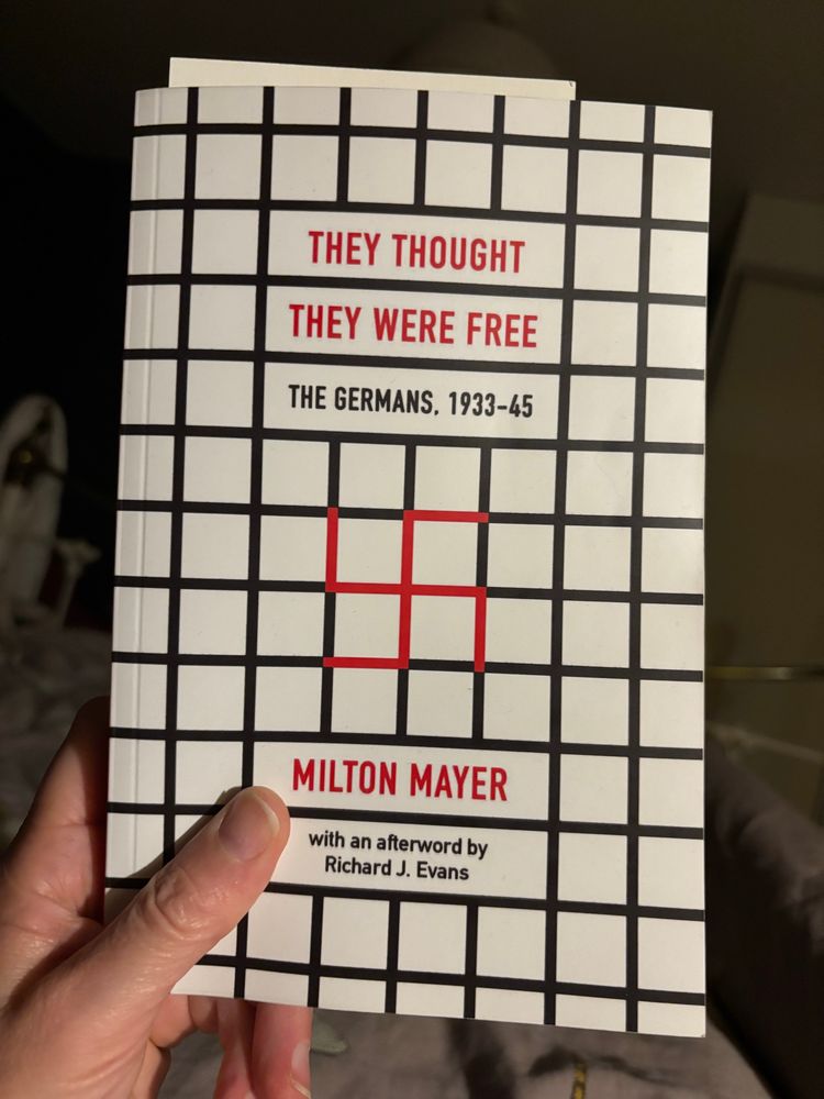 The cover of Milton Mayer’s ’They Thought They Were Safe’. 