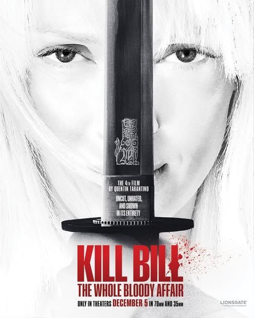 Poster art for KILL BILL: The Whole Bloody Affair 2025.