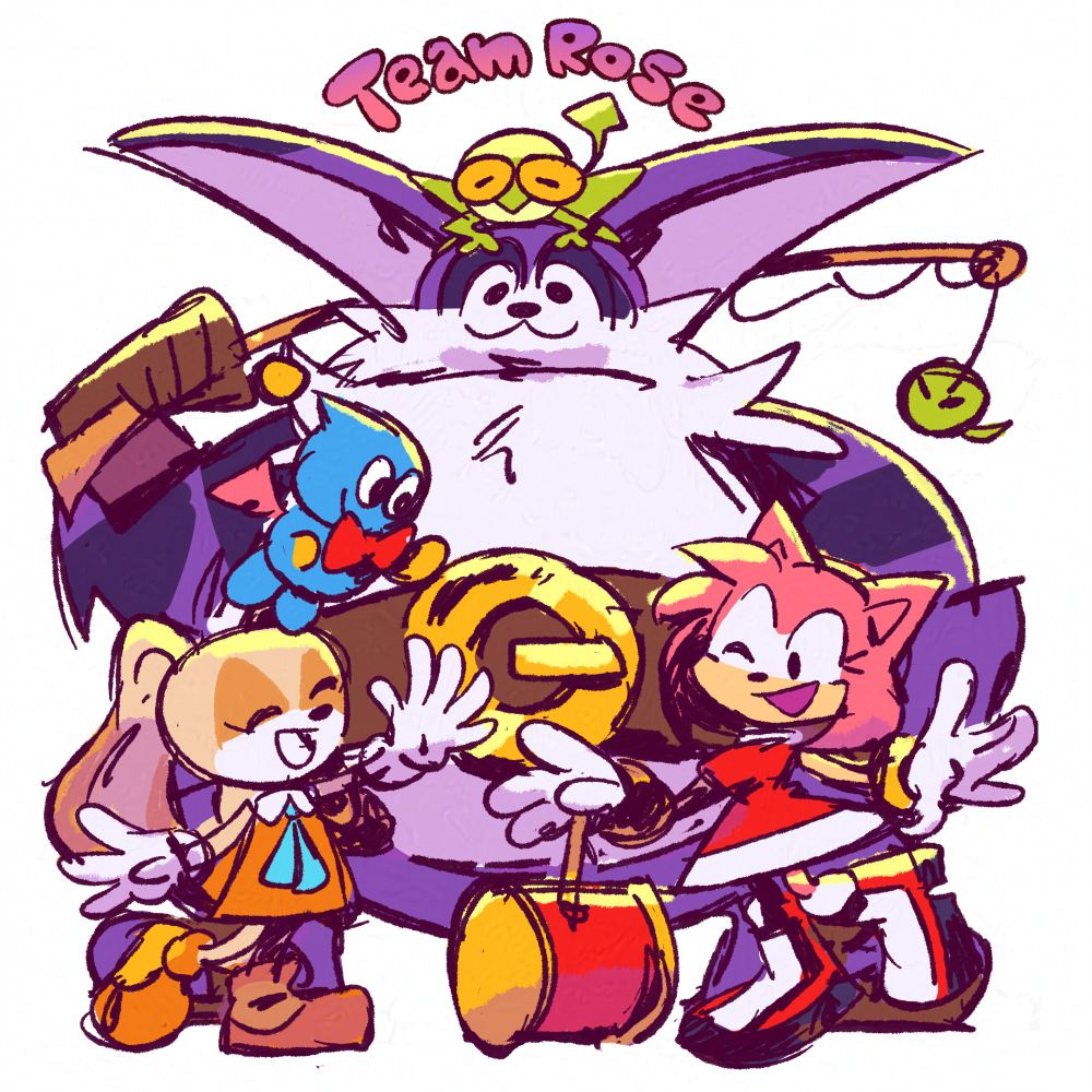 Team Rose, featuring Amy Rose, Cream and Big the Cat.