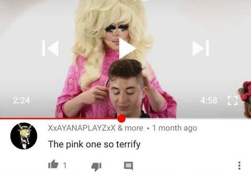 The pink one so terrify