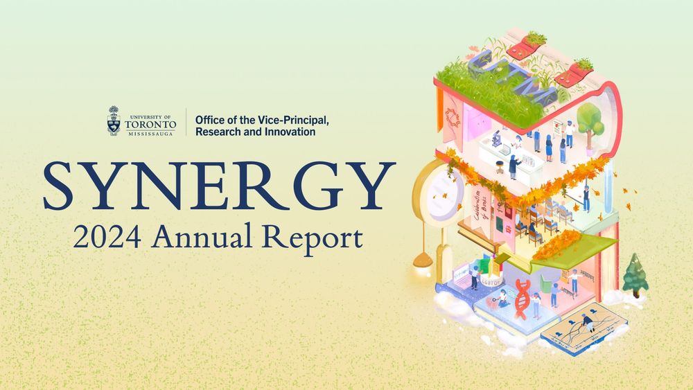 Annual Report cover features a colourful illustration highlighting the various events the OVPRI hosts each year.