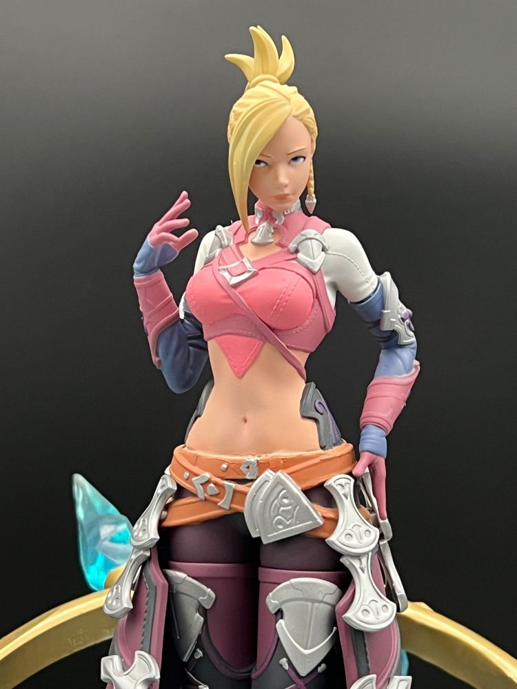 close up display photo of minfilia warde figurine from final fantasy XIV