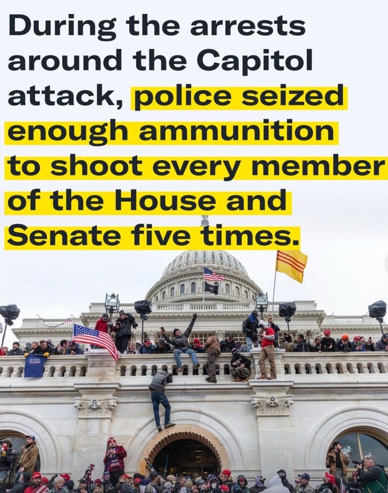 During the arrests around the Capitol attack, police seized enough ammunition to shoot every member of the House and Senate five times.