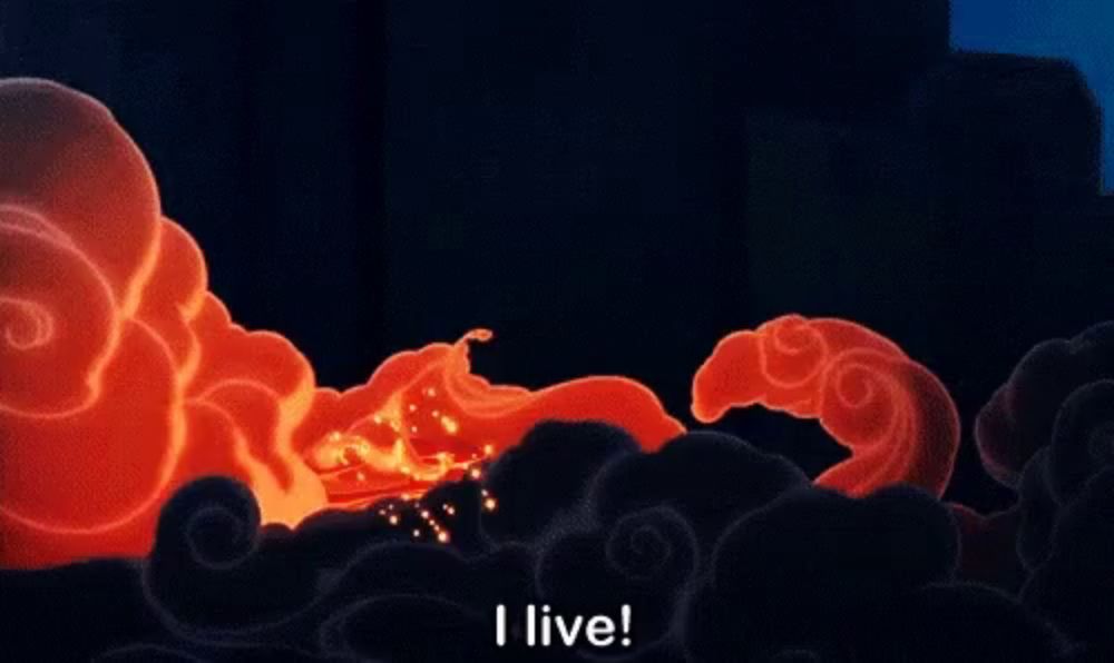 a picture of a dragon with the words " i live " below it