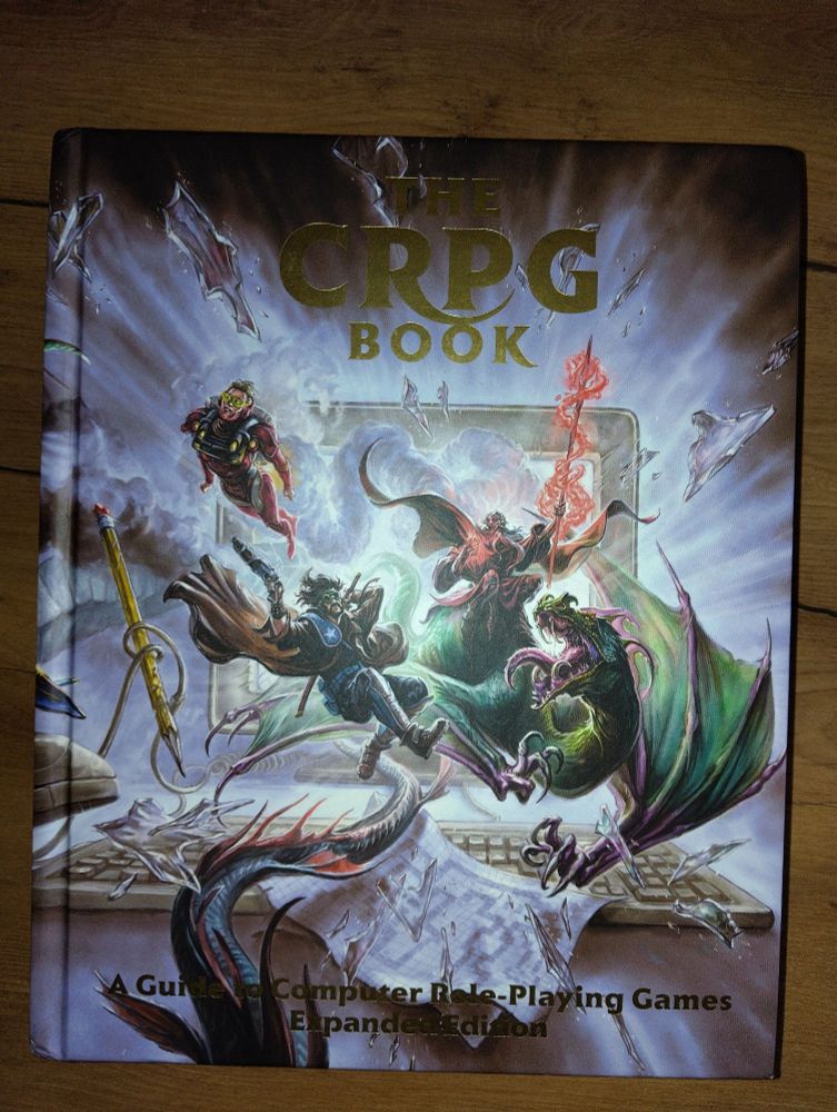 An image of a book called The CRPG Book - A Guide to Computer Role-Playing Games Expanded Edition