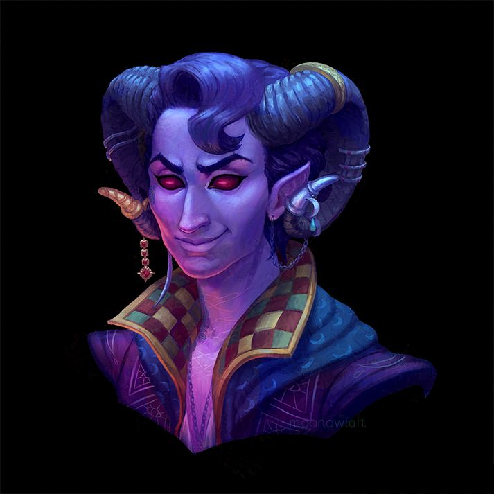 Portrait of Mollymauk Tealeaf from Critical Role Season 2