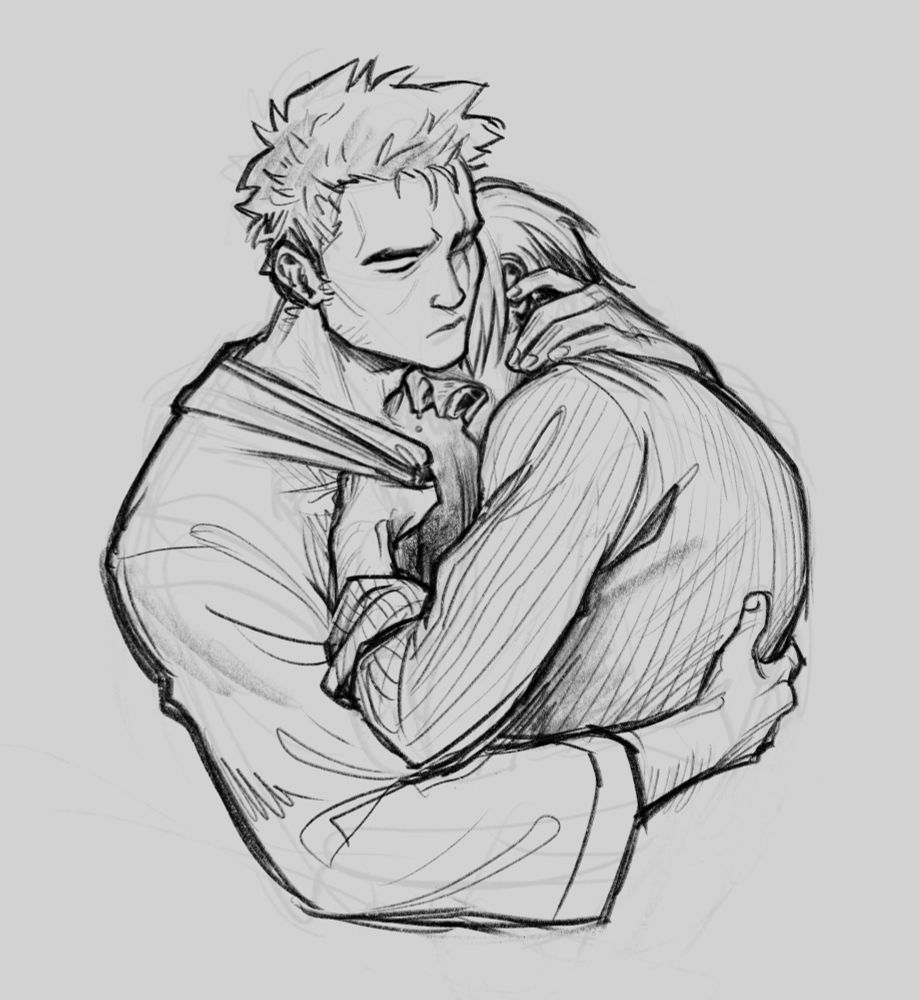 The final panel, Sanji is now openly sobbing with his face buried in Zoro's shoulder, pulling hard at Zoro's shirt, while Zoro holds him tight, his eyes closed and eyebrows furrowed. 