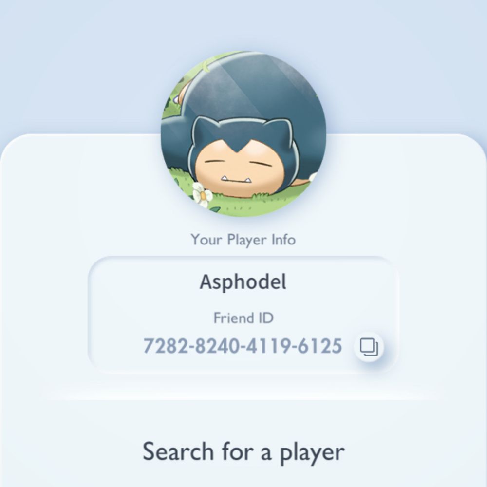 My Pokemon TCG player code