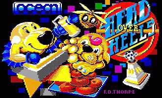 Écran d’accueil alstrad CPC du jeu Head over Heels