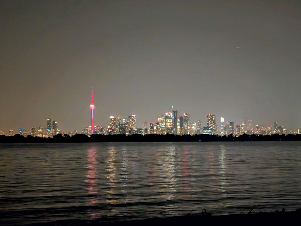 Toronto skyline seen from Tommy Thompson park.