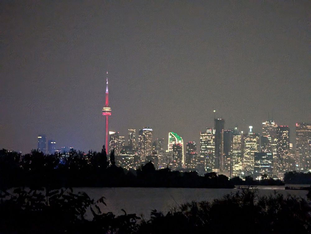 Toronto skyline seen from Tommy Thompson park.