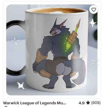 mug with warwick's ass on it
