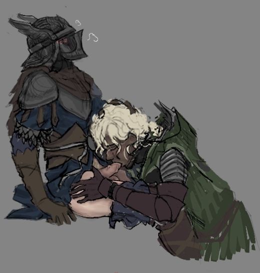 messy sketch of Ironeye sucking Wylder's dick :)