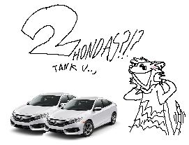 a gleeful vailRat, celebrating his Two Honda followers (200 followers)