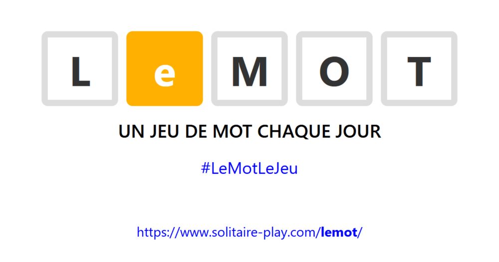 LeMOT - Wordle en français