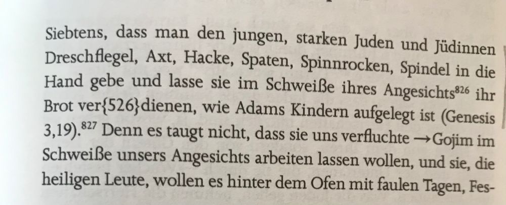 Ein Foto eines Textausschnitts aus Martin Luthers „Von den Juden und ihren Lügen“ (1543)