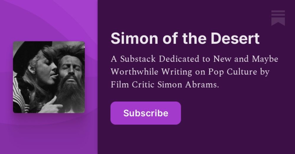 Simon of the Desert | Simon Abrams | Substack