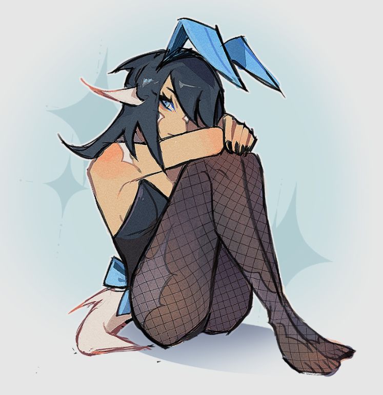 my xiv oc koharu in a bunny suit :]