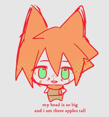 l'hoa chibi is three apples tall