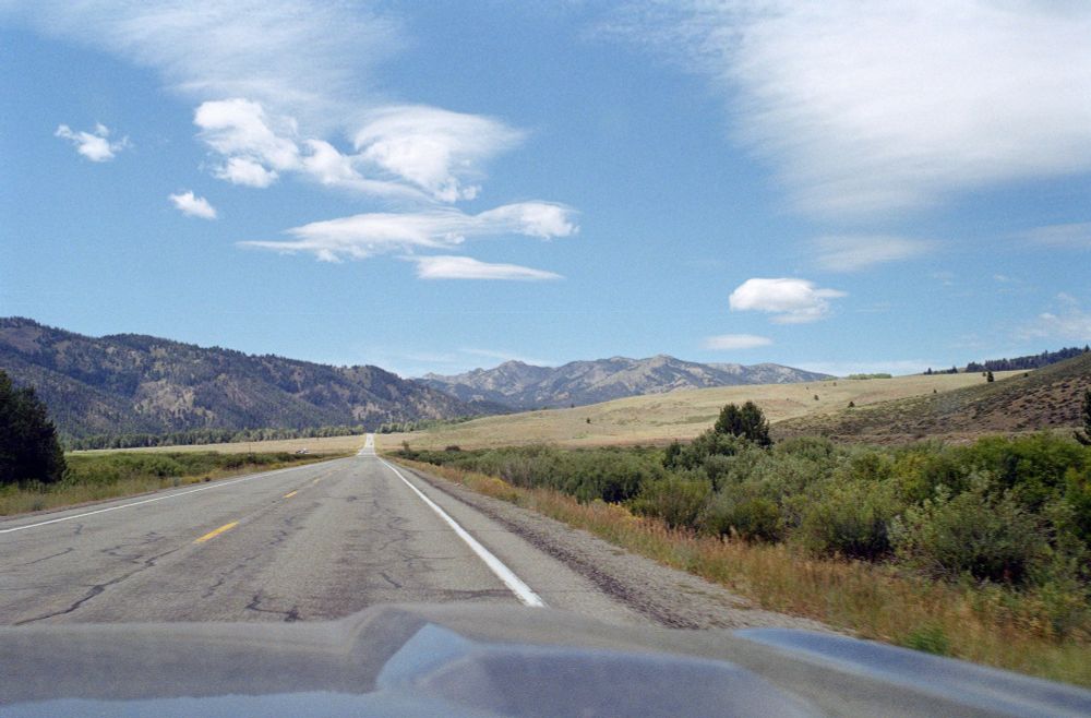 Idaho Highway 75 heading towards Stanley.