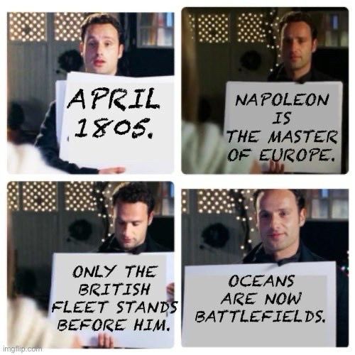 It’s the scene with the cue cards from love actually only with the introductory cards from master and commander on them