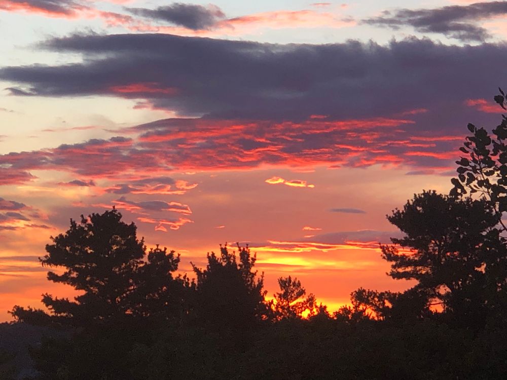 Coucher de soleil.