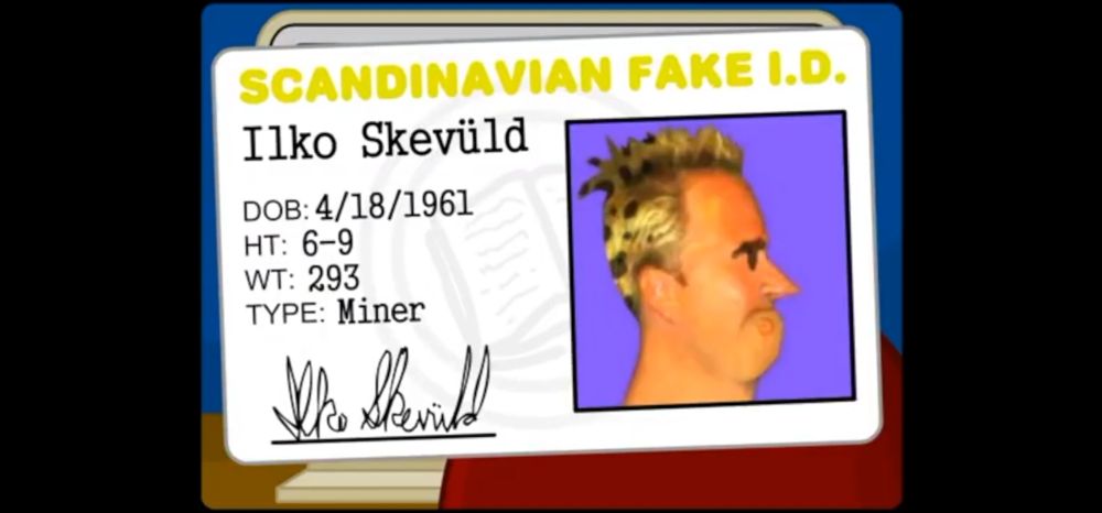 The Cheat, from Homestar Runner, has a fake ID with a picture that looks shockingly like RFK Jr. 