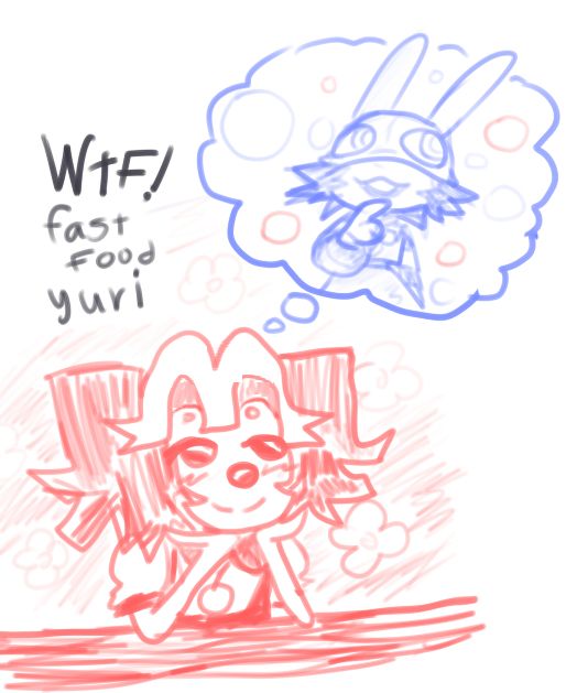 GOLDEN ARCHES GIRL fantasizing about noid girl