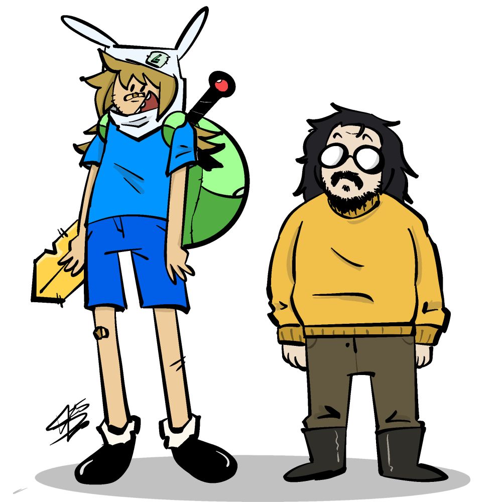 @RoboticTurtle on insta as Finn The Human and myself as Jake The Dog