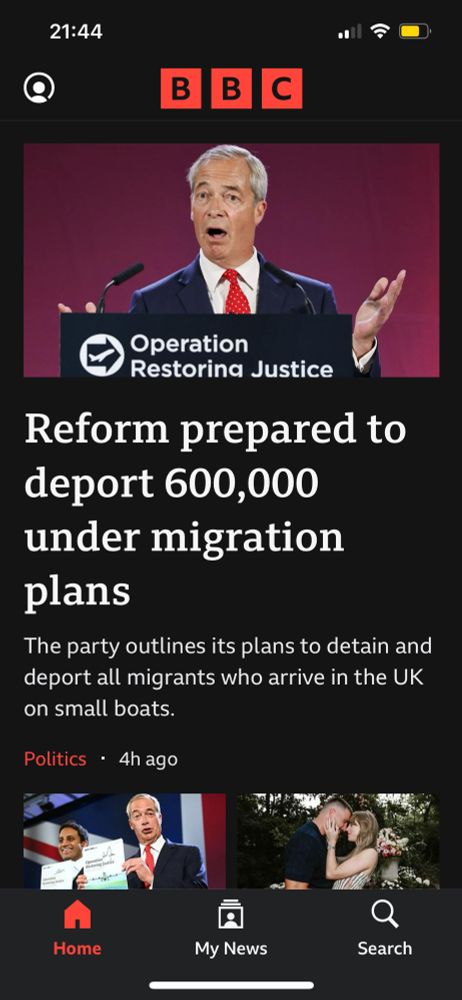 Reform prepared to deport 600,000 under migration plans. 
