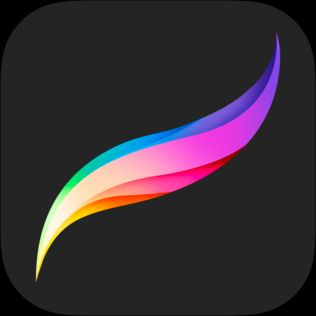 the logo for procreate on the ipad