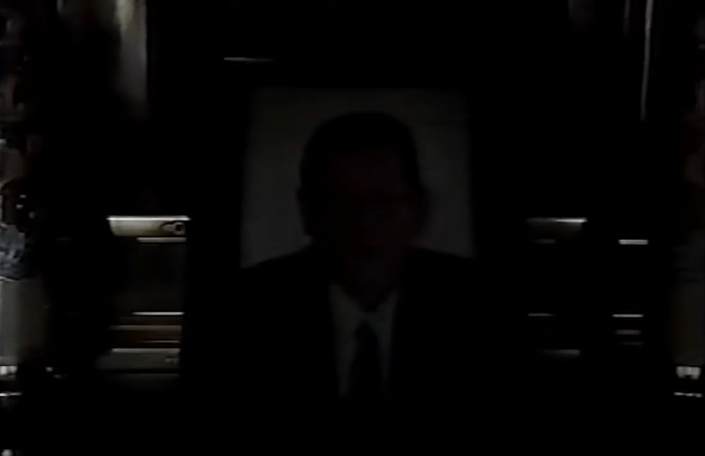 a portrait in shadow